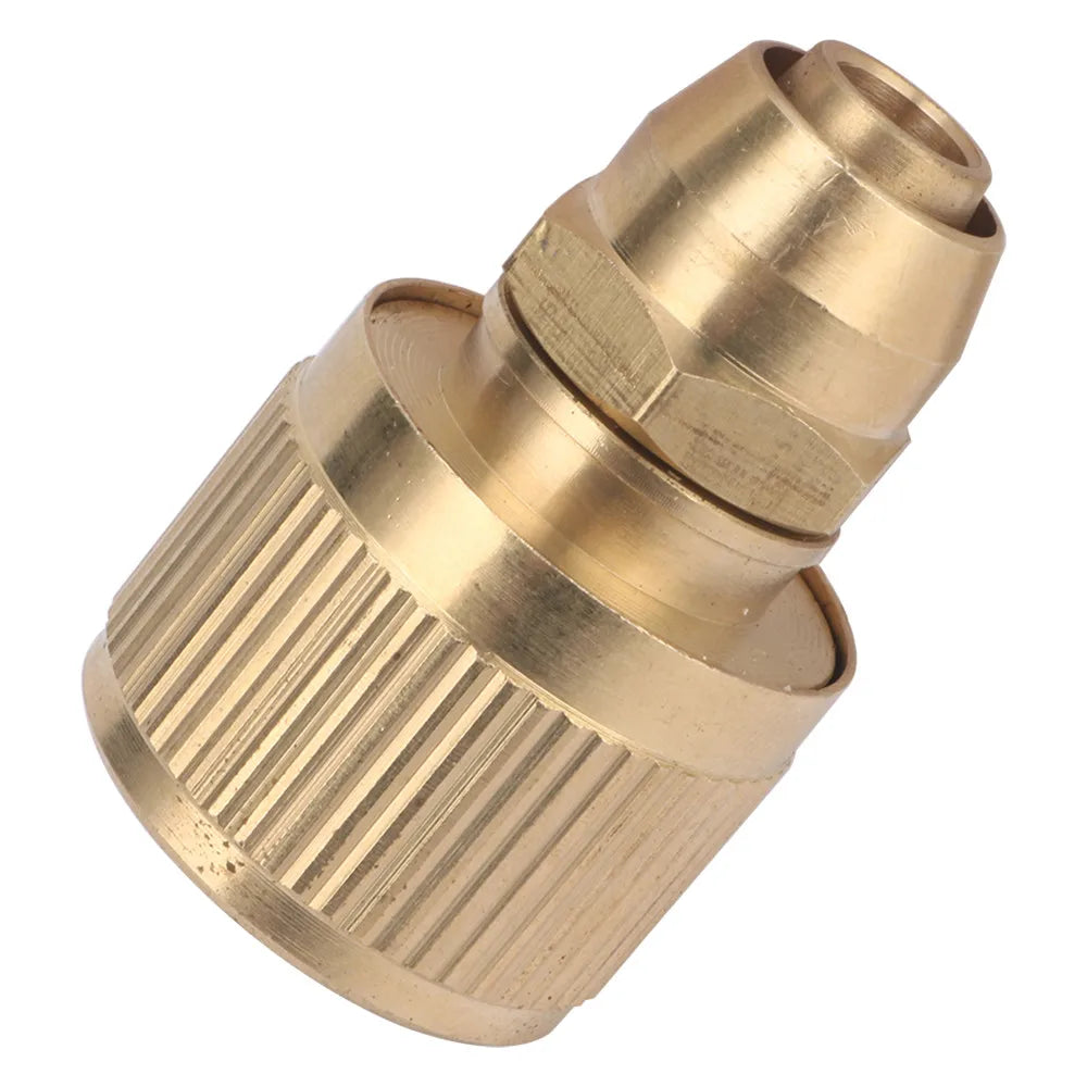 Brass 3/8 Inch Car Wash Garden Hose Connector Quick Connector Irrigation System Fittings