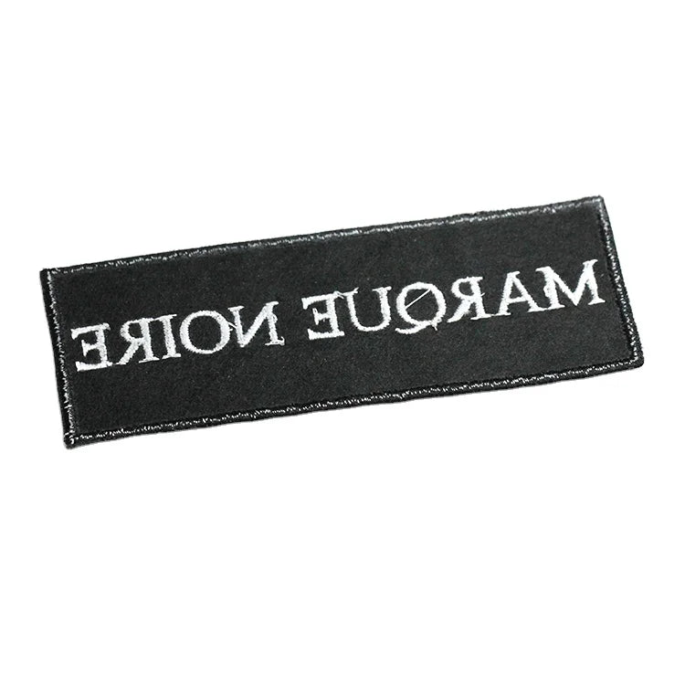 Custom Name Badges Embroidered Patches for Students and Staff Iron-On and Sew-On Styles 3D PVC Canvas Fabric Lace Decoration