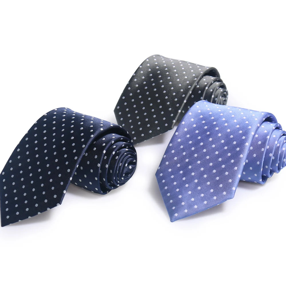 Shengzhou Men's Jacquard Silk Ties Budget-Friendly Polyester for Business Wedding Party