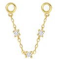Eternal Children's Classic Metal 14K Solid Gold Chain Engagement Wedding Piercing Jewelry