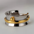 ICEBELA Simple and Small Design 925 Sterling Silver Winding Rope Tie Ring Women's Ins Open Colored Index Ring