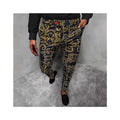 Plaid Casual Men's Straight Fit Flat Front Mid Waist Anti-Wrinkle Breathable Dress Pants