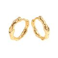 Luxury Hoop Earrings for Women Gold Color Hollow Temperament Female Ear Accessories Fashion Jewelry