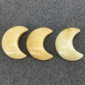 DIY Beautiful Natural Yellow Jade Crystal Moon Charm Polished Healing Carved Face Shape Symbiosis Palm Ornaments