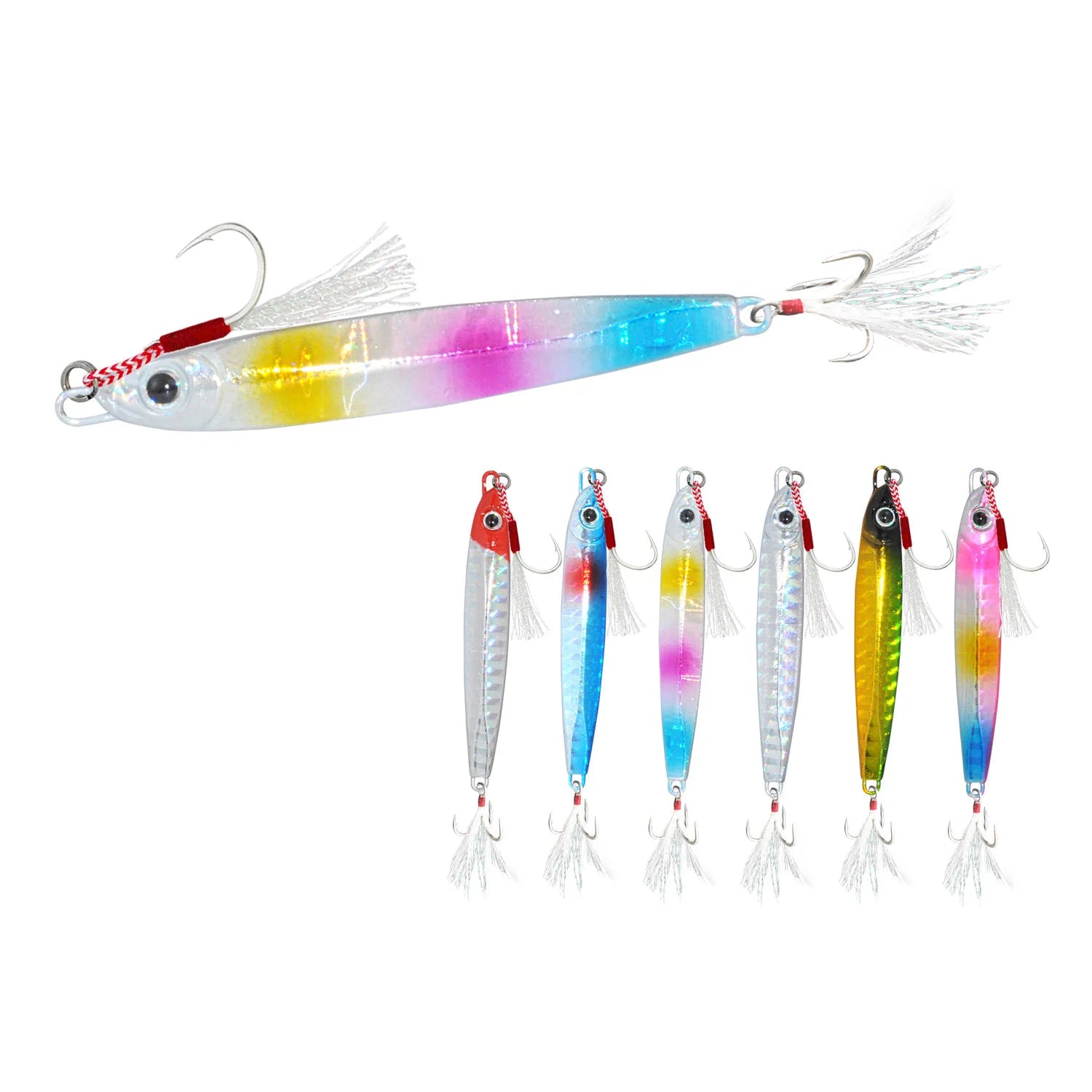 Fishing Lures Soft 20g 65mm Metal Jig Fishing Lure Slow Jigging Spoon Artificial Shore Lead Metal Bait Sea Tackle