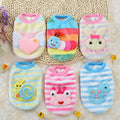 Hot Selling Autumn and Winter Flannel Cartoon Design Vest for Little Cat Dog Pet Cloth Small Clothes Summer Accessories