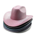 New Party Performance Fluorescent Big Brim Knight Colorful pink Cowboy Hat Western Top Cowboy Hats