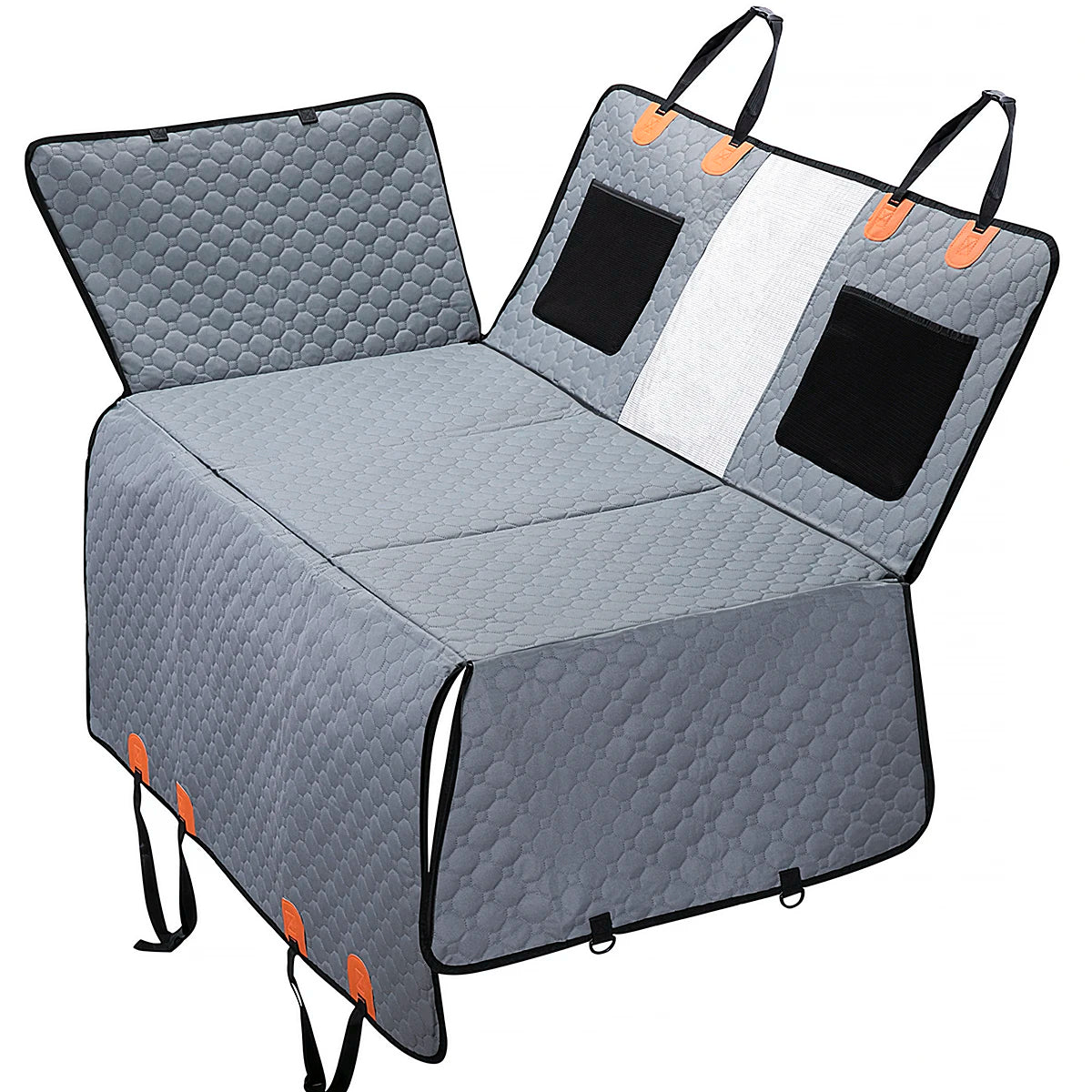 Waterproof 600D Oxford Material Dog Hammock Durable Scratchproof Pet Backseat Cover Mesh Window Storage Pocket for Pets Cats