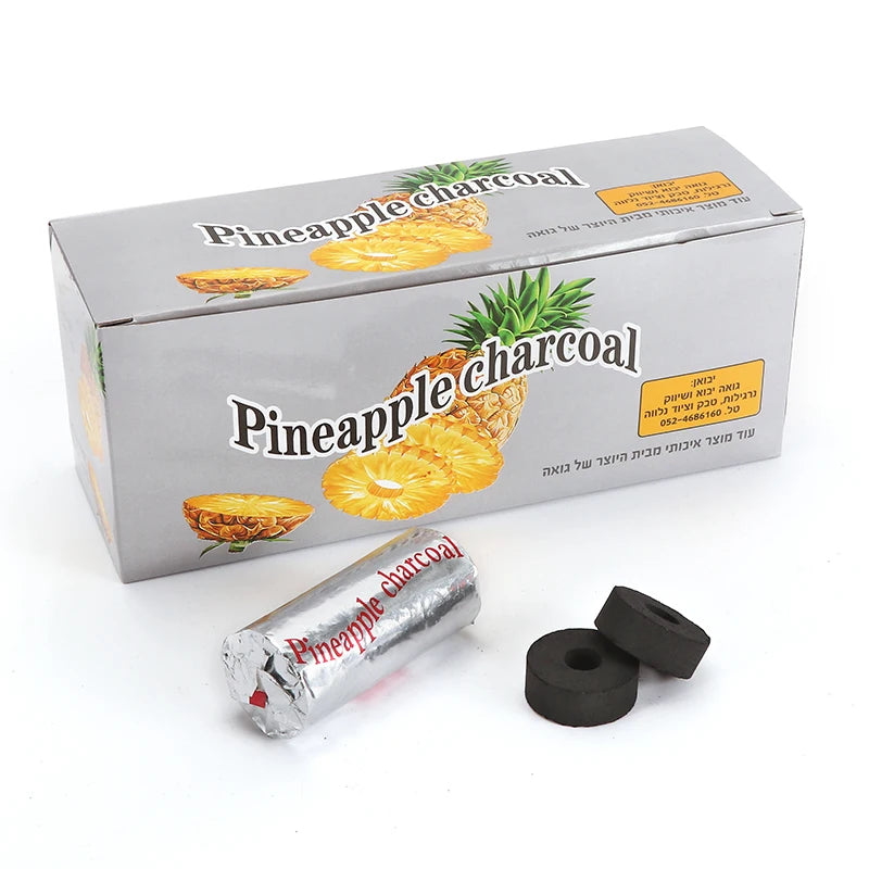 Round Black Long Burning Time Hookah Coconut Shell Charcoal for Hookah Shisha Smoking Accessories