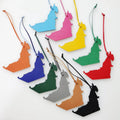 Wholesale Personalized Pu Leather Character Arabic Map Keychain Backpack Pendant Ladies Women Bag Charm