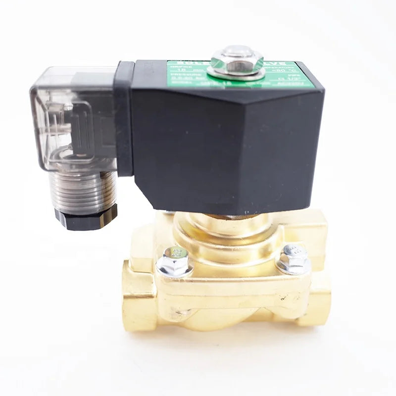 GOGO 50bar High Pressure High Temperature Solenoid Valve 1/2 BSP 24V DC AC220V Orifice 15mm NC GPE-15 pilot Brass Valve