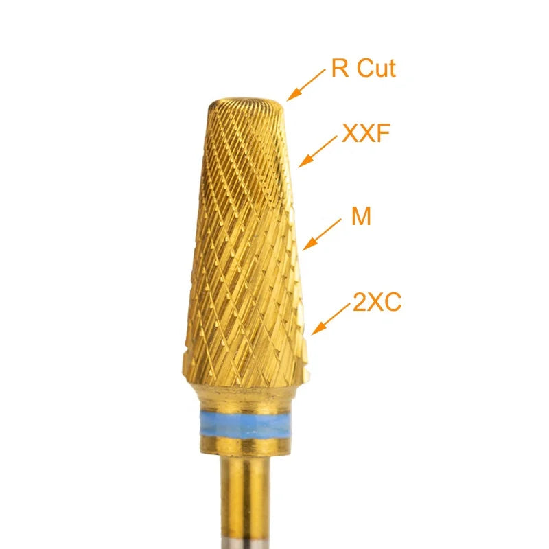 New Arrive XXF-M-2XC 5in1 Safety 5 & 1 Top Quality Carbide Manicure Drill Nail Bits 5 in 1 in Storage