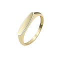 Best Price 9k Solid Gold Rectangle Ring Trendy Engagement or Wedding Jewelry Yellow Gold 1000S for Parties and Gifts