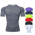 Men's Tight Quick-drying Clothes Breathable Short-sleeved Fitness Sportswear Outdoor Running T-shirt Bulk Athletic Undershirts