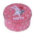 Customized Christmas Tin Gift Box Round Cookie Candy Storage Containers Tin Holders Box Set with Lids