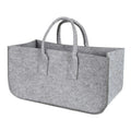 Felt Firewood Basket with Carry Handles Wood Bag Log Holder for Fireside Wood