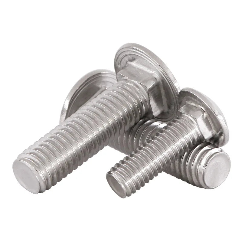 Manufacturer Wholesale 304/316 Stainless Steel Carriage Bolt DIN603 M6 M8 M10 M12 M16 Round Head Square Neck Bolt and Nut