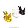 Wholesale Natural Crystal Sphere Holder Resin Material Mixed Colours Hands Shape Sphere Ball Stand for Decoration
