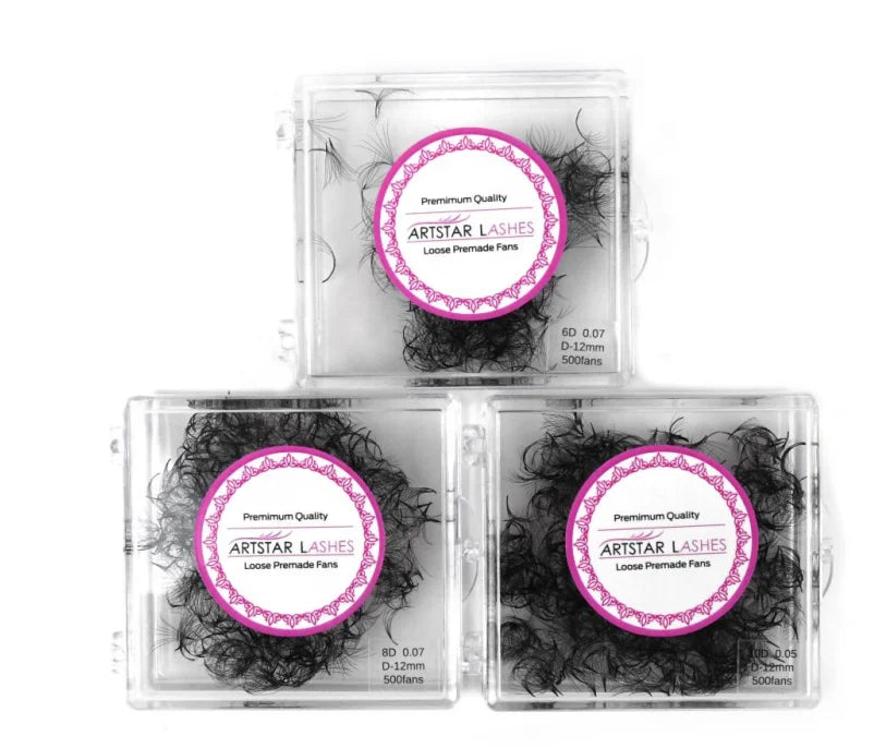 New Premade Eyelash Extension Fans 4D 5D 6D 8D 10D 12D Wispy Style Soft Base Synthetic CC Curl 14D 16D 20D PBT Loose Fans