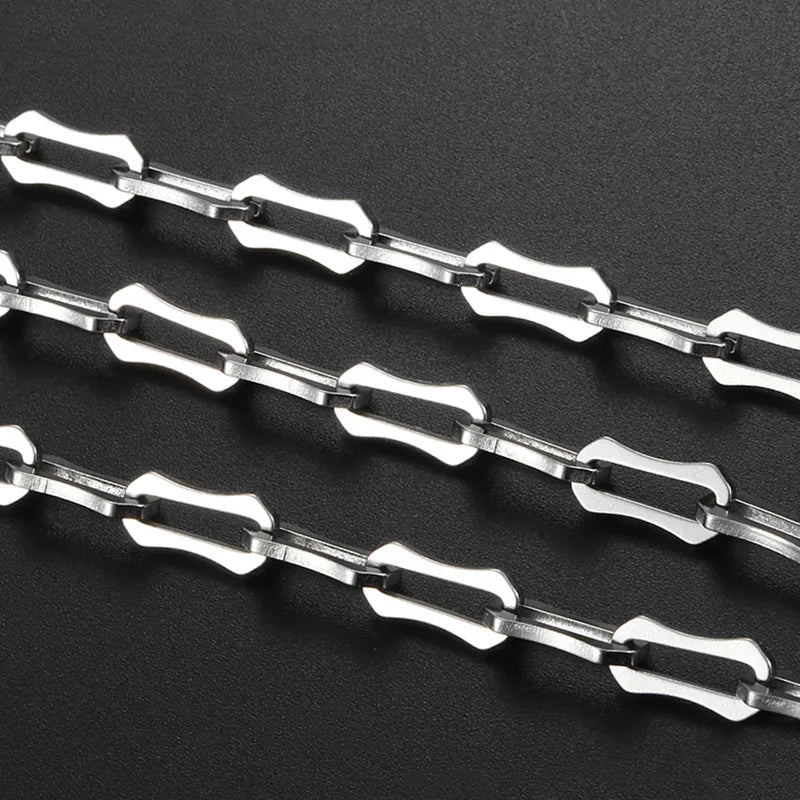 Stainless Steel Shaped Chain Diy Necklace Bracelet Hop Personality Accessories Fashion Hipster Matching