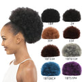 New Popular Afro Kinky Curly Style Hair Buns for Women Short Straight Curly Ponytail High Temperature Fiber Synthetic Hair