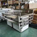 High Quality Draining Single Bowl Kitchen Dish Storage Rack Sink Stainless Steel Commercial Multifunctional Sink