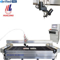 HUALONG Stone Machinery Desktop High Pressure Small Waterjet Marble Ceramic Tiles Cutter Water Jet CNC Cutting Machine for Sale