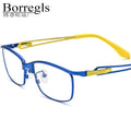 Borregls Titanium Glasses Frame Men 2025 New High Quality Brand Designer Square Eyeglasses Optical Lightweight Eyewear 185775