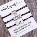 My Soul Sister Bracelet Best Friend Matching Friendship Infinity Compass Lotus Knot Link Charm Couple Matching Bracelets