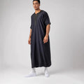 2025 Dubai Muslim Ethnic Style Moroccan Robe for Men High Polyester Arabic Flap Side Pocket Embroidered Rope Spring Version