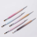 Professional Baowang UV Gel Liner Nail Art Brush Set Double-Headed with Metal Handle Nylon Hair Easy Apply Portable OEM Accepted