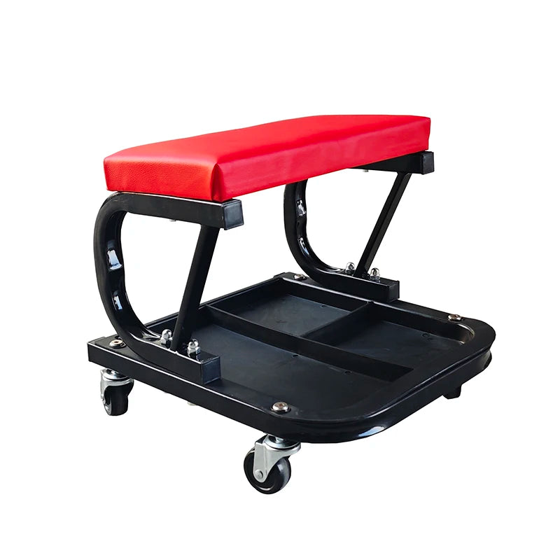 LEADLOONG Heavy-duty Manual Car Repair Bench Garage Tool Bracket Roller Cart Tool Box with Tray for Automobile Repair Made China