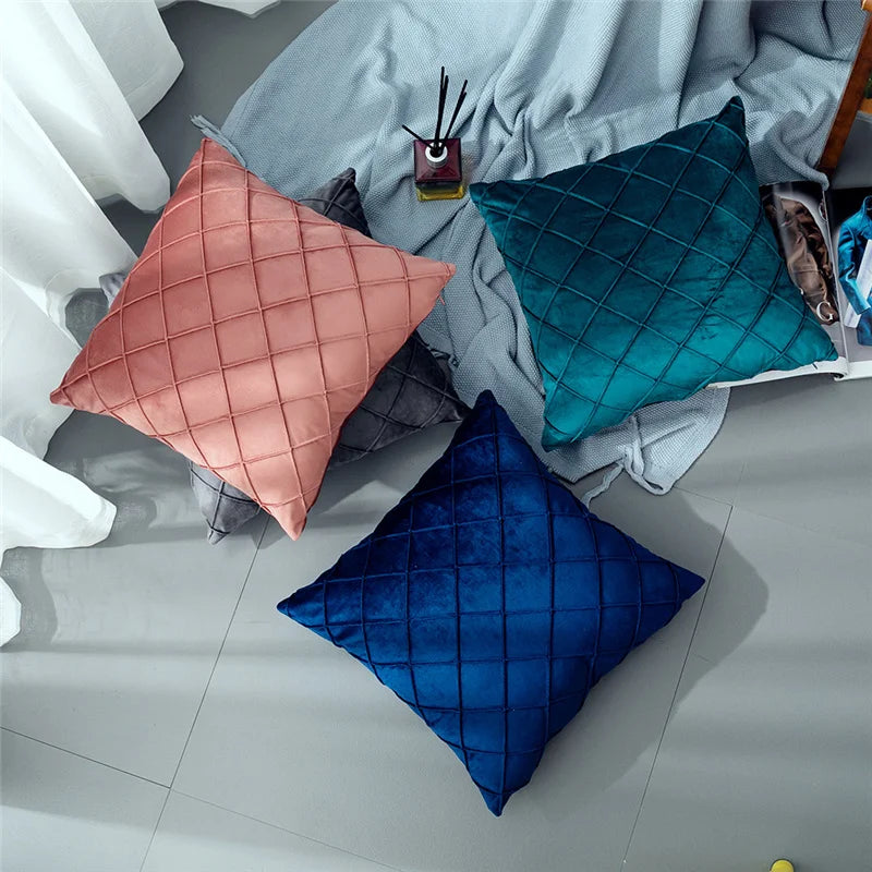 Wholesale Custom Cushion Foundation Pillowcase Sofa 3D Cushion Velvet Cushion Cover  18x18 Home Decor