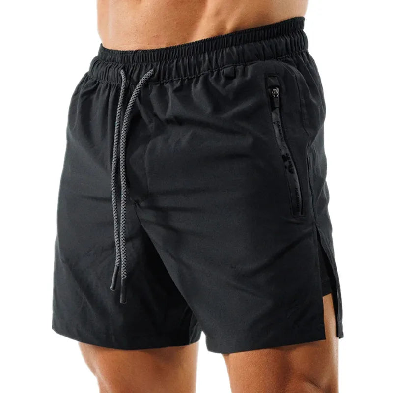 RNSHANGER Summer Men's Sport Shorts New Loose Men's Casual Beach Sports Shorts Printed Double-layer Sport Size S-3XL Pants