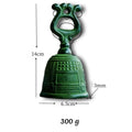 JELO HB-2 Cornet Singing Bell Handle Cast Iron Tibetan Tingsha Cymbals Handmade Meditation Wall Christmas Bell MegaBDM