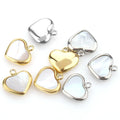 Fashion No Tarnish Stainless Steel Gold Shell Heart Necklace Retro Love Pendant for Accessories