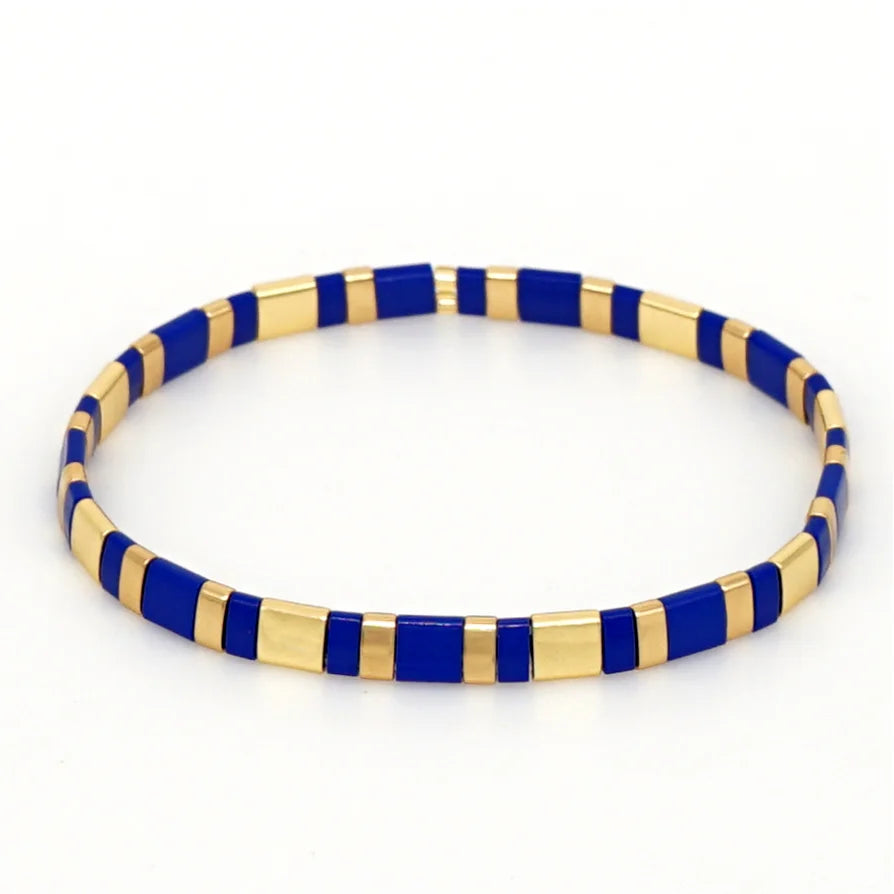 Go2boho  Beach Beaded Bracelets Jewelry Bohemian Native Handmade Beaded Elastic Stretch Miyuki Tila Beads Bracelets for Women