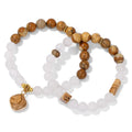 2pc/set Natural Amazonite Lapis Lazuli Stone Bracelet for Women Trendy Pendant Energy Howlite Picture Jasper Beads Bracelet Gift