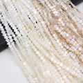 White Star-Shaped Flat Shell Loose Beads Mother of Pearl Spacer Beads for DIY Bracelet Jewelry Stone Beads in Strand