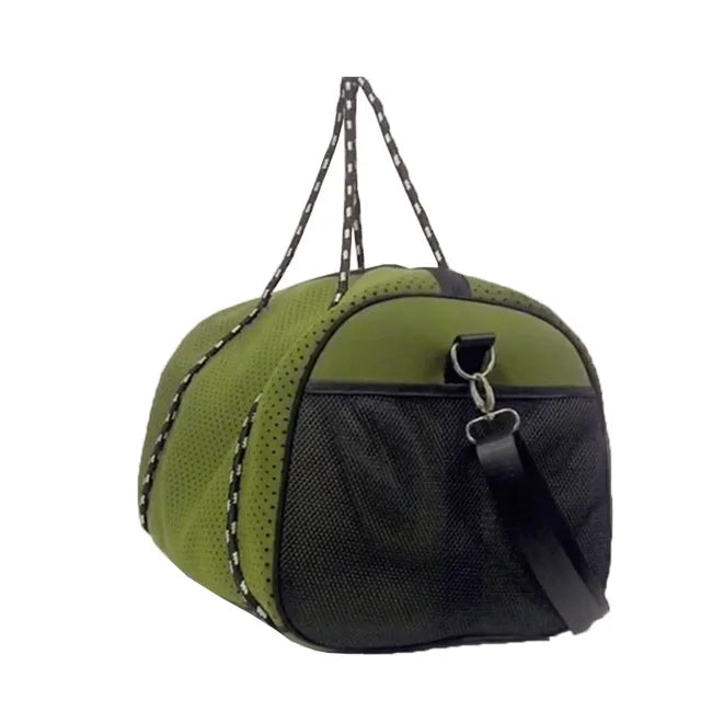 Ladies Neoprene Portable Handbag Customized Fashion Design with Zip Closure for Gym Use