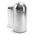 13 Gallon Trash Cans Metal Stainless Steel 50L Push Trash Can Garbage Bins With 50L Trash Can