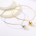 New Ladies Stainless Steel Necklace Wholesale Women's Gold Luxury Fashion Chokers Necklaces 2024 for Girls
