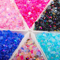 Resin Jelly Rhinestone Color AB Coating Resin Flat Back Resin Rhinestone for Nail Art
