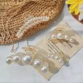 Wholesale New Women Fashion Transparent Pearl Large Acrylic Claw Clip Simple Geometry Big Medium Small Mini Pearl Hair Claw