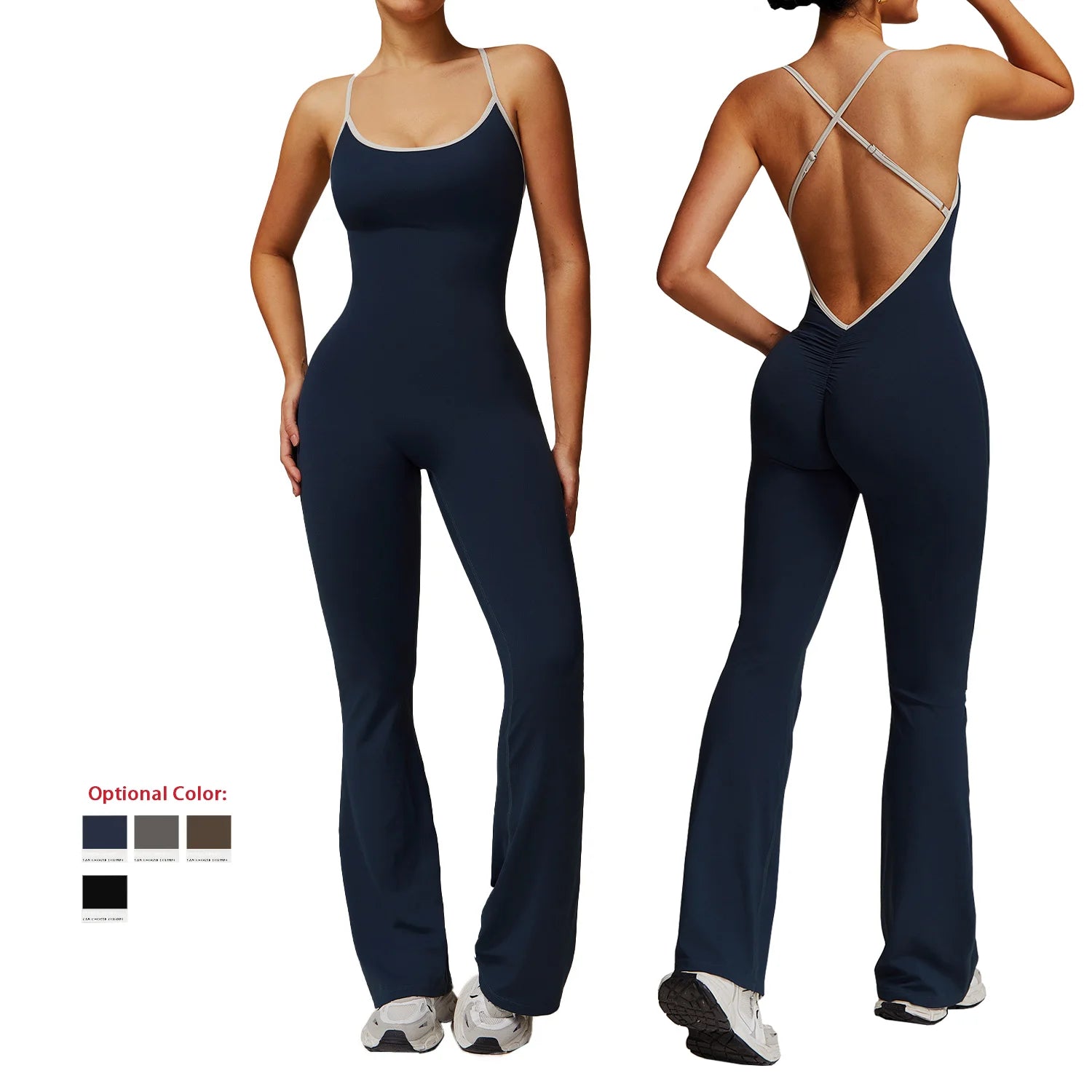 Custom Gym Fitness Set One Piece Yoga Wear Front Sportswear One Piece Women Plus Size Jumpsuit and Rompers