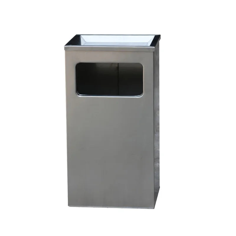 Outdoor Rectangular Metal Trash Container Garbage Can Outside Street Recycle Waste Bin Apartment Big Commercial Steel Dustbin