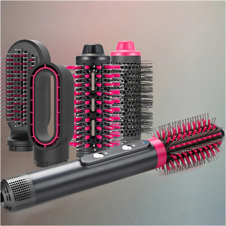 Styler 5 in 1 Dryer Straightening Curling Styling Straightener Hot Air Brush Hair Curler One Step Hair Dryer