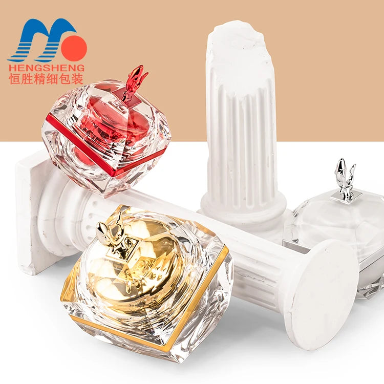 10g 30g Dolphin Shape Top Acrylic Bronzing Cosmetic Packaging Container Lotion Plastic Empty Cream Jar
