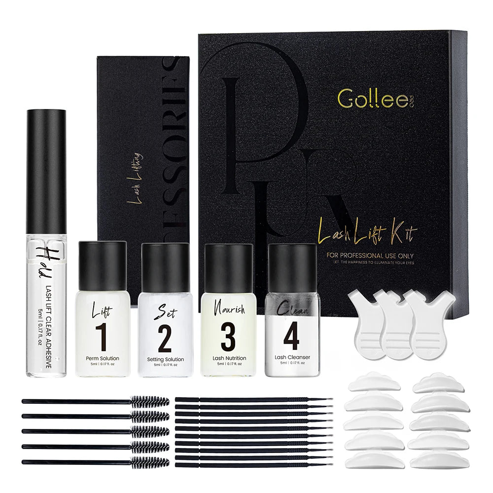 Gollee Keratin Lash and Brow Lamination Lash Lifting Korian Eyebrow Cream Brow Lash Lift Kit and Customize Tint Kit