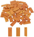 DIY Bamboo Chip Keychain Bamboo Pendant Wooden Crafts Blank Wooden Label Laser Print Bamboo Wood Luggage Tag
